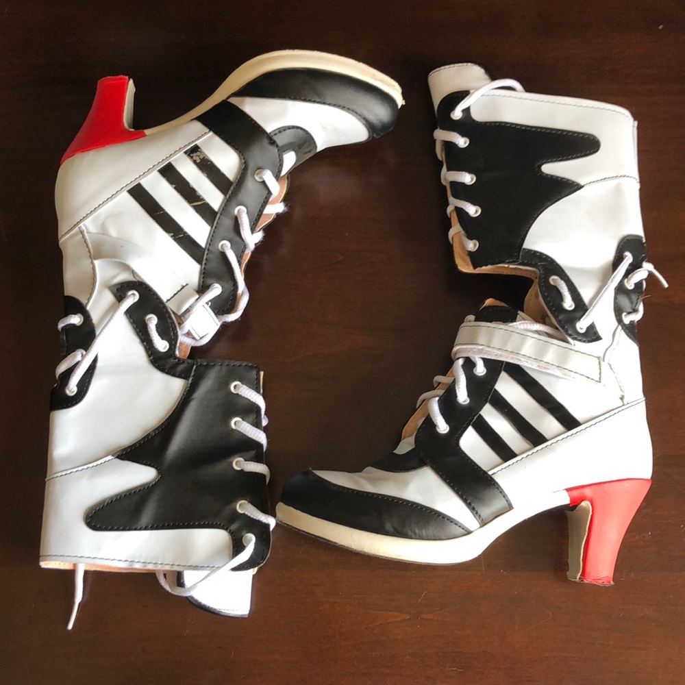 Suicide Squad Harley Quinn high tennis shoe boots